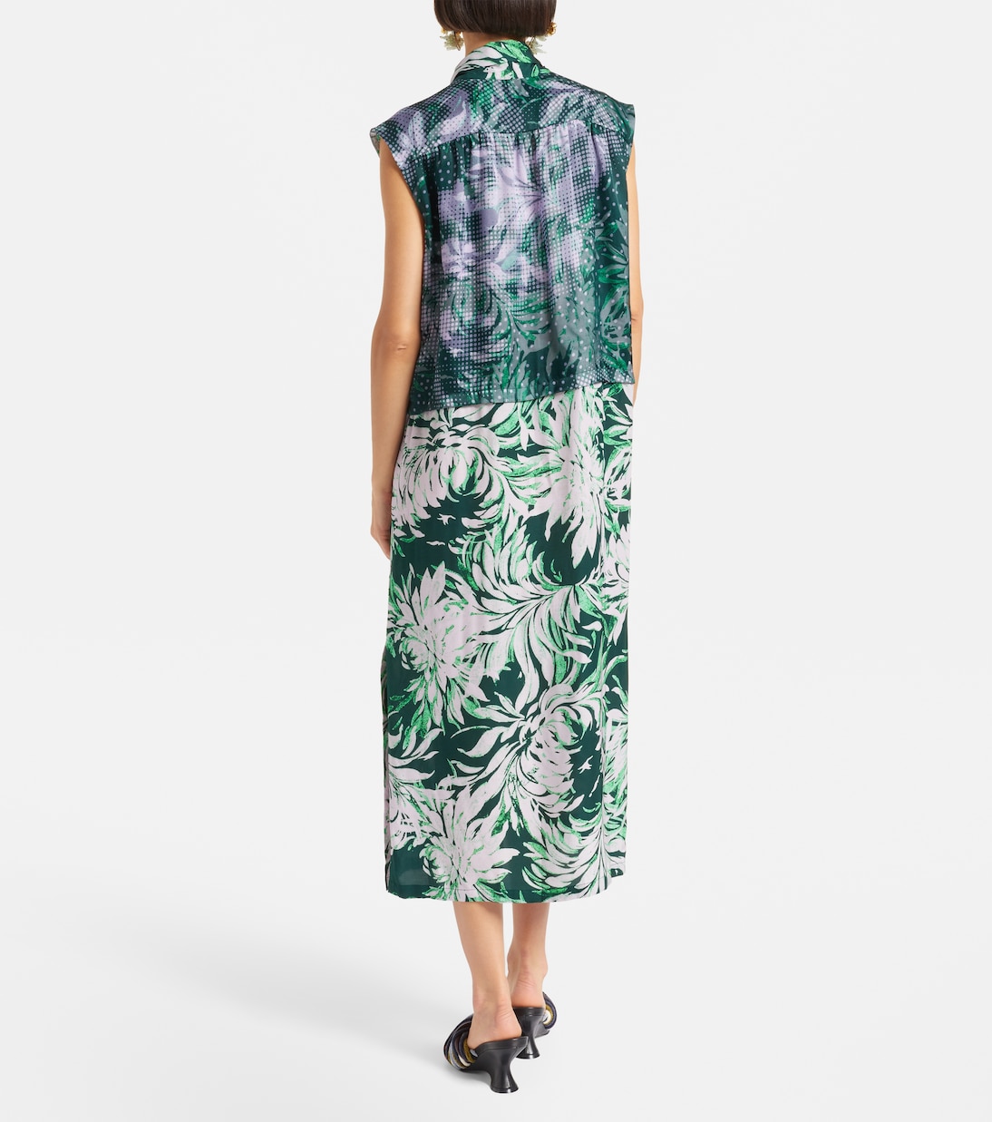 Robe midi imprimée | Dries Van Noten