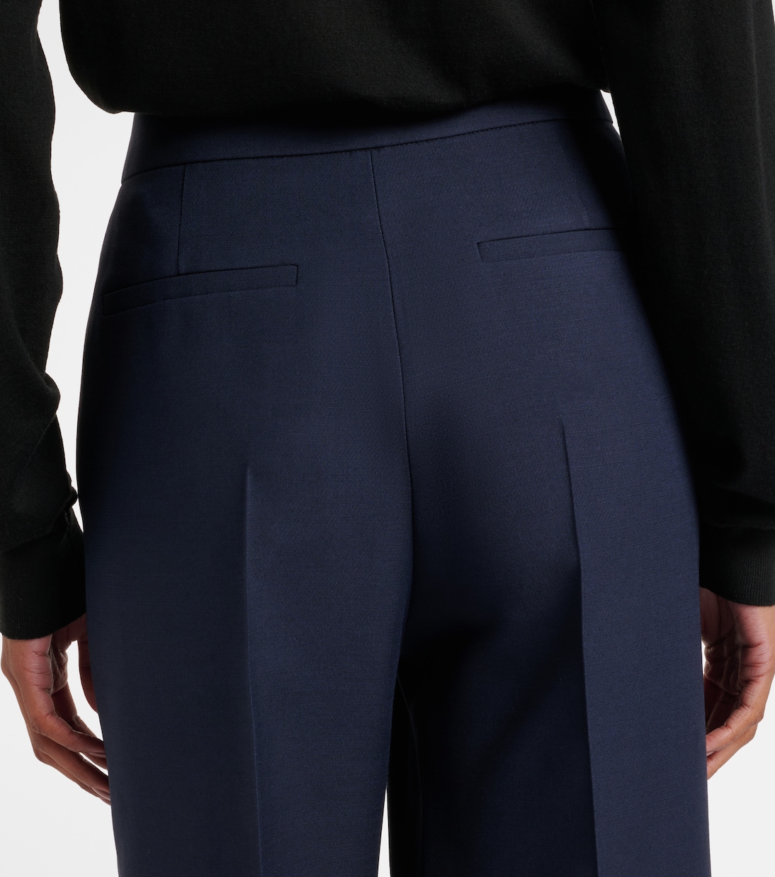 Weite Hose VGold aus Crepe Couture | Valentino