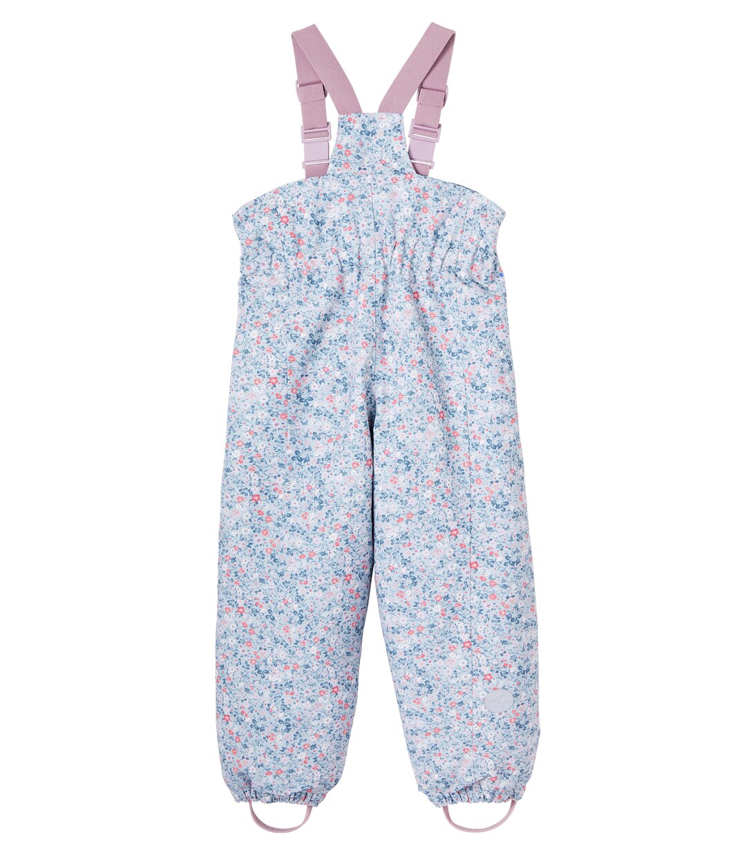 Sal floral ski salopettes | Wheat