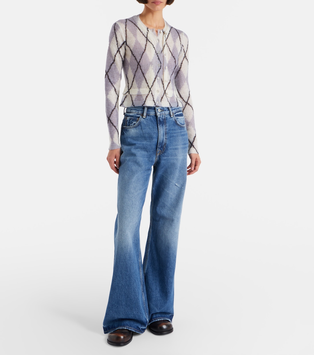 Jeans anchos de tiro alto | Acne Studios