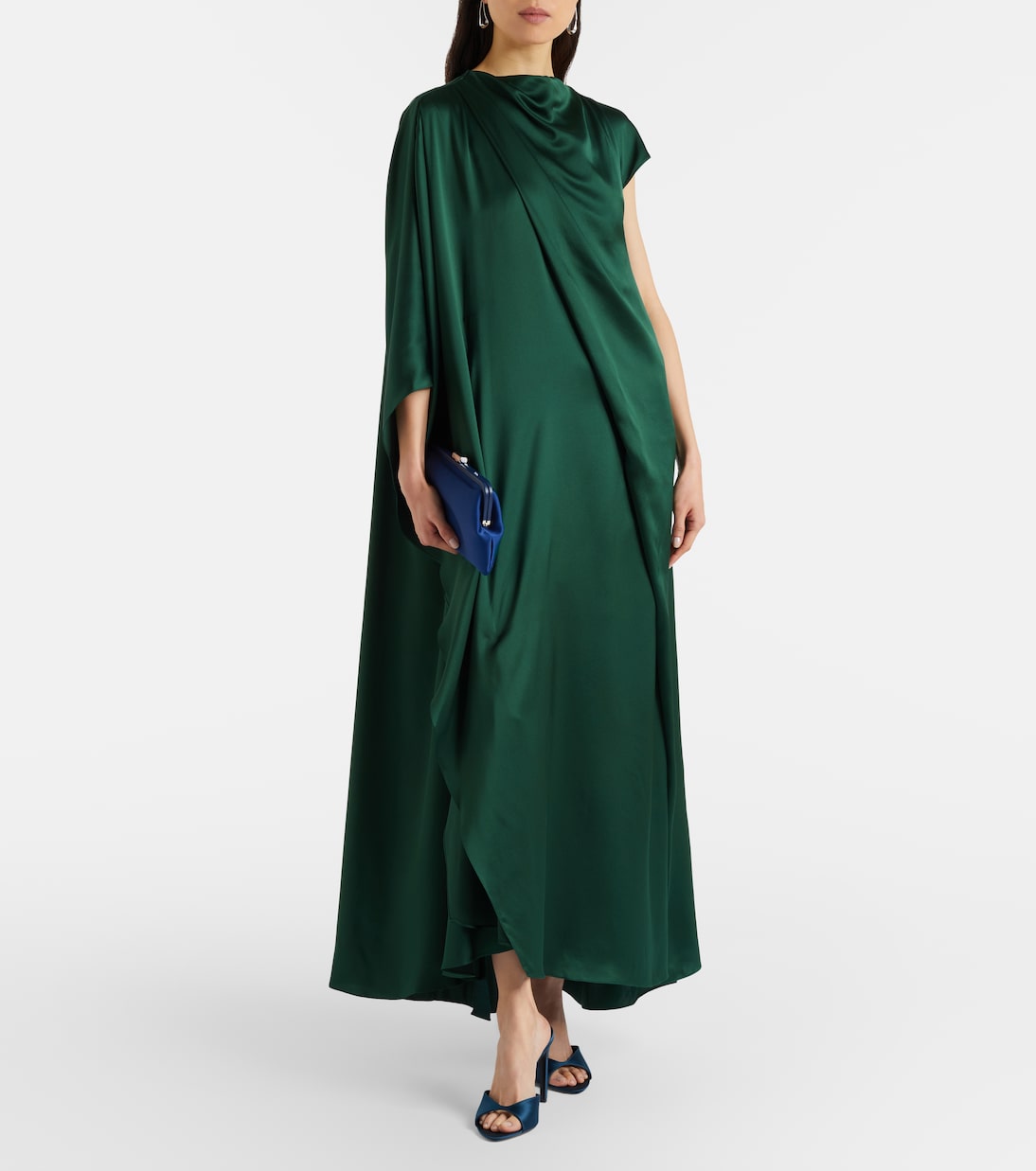 Hiba silk satin maxi dress | Roksanda