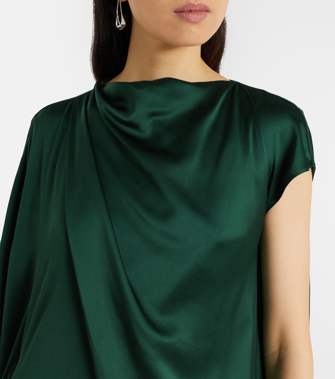 Hiba silk satin maxi dress | Roksanda