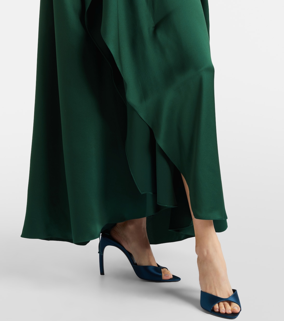 Hiba silk satin maxi dress | Roksanda