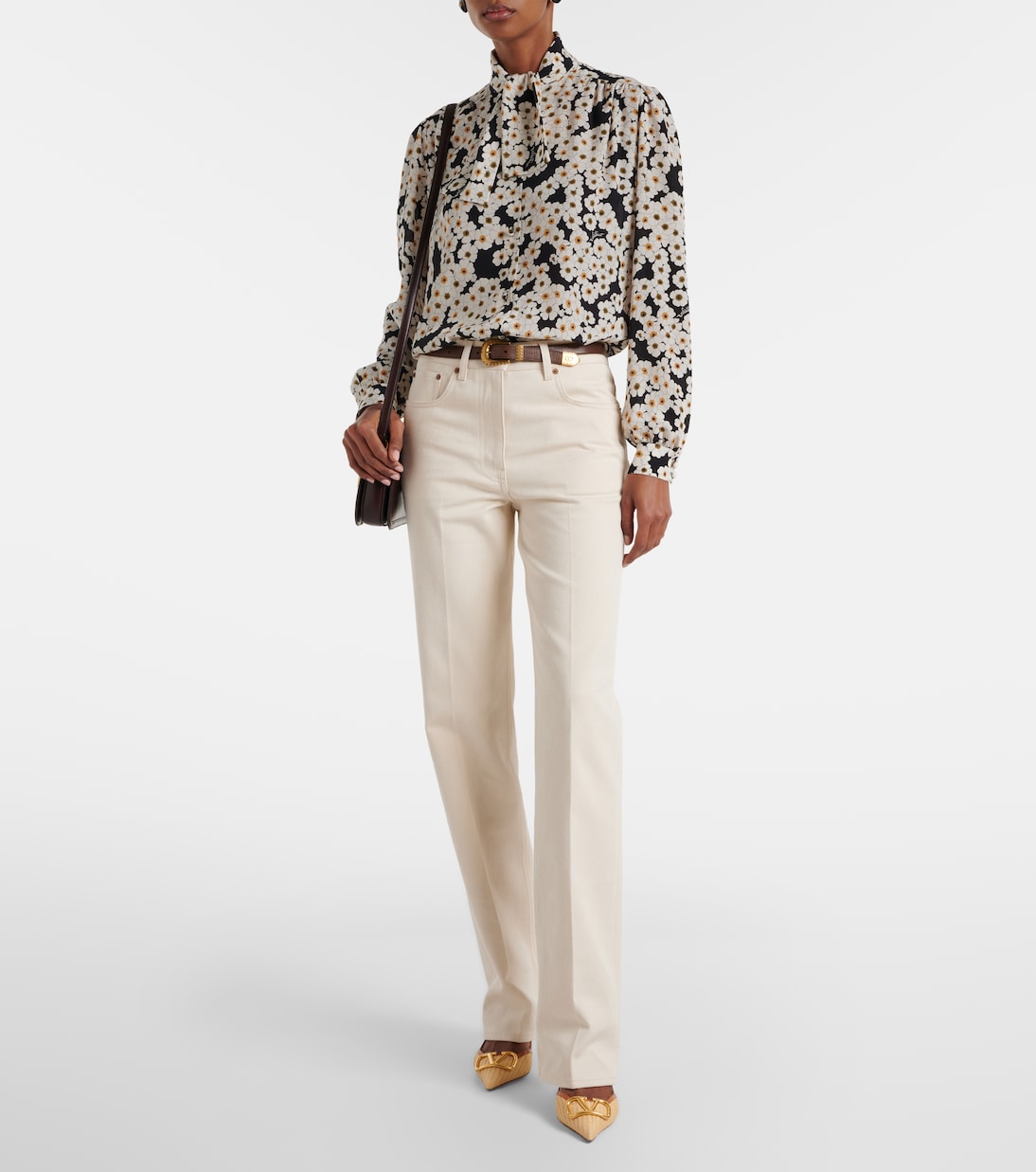 Slingback-Pumps VLogo mit Leder | Valentino Garavani