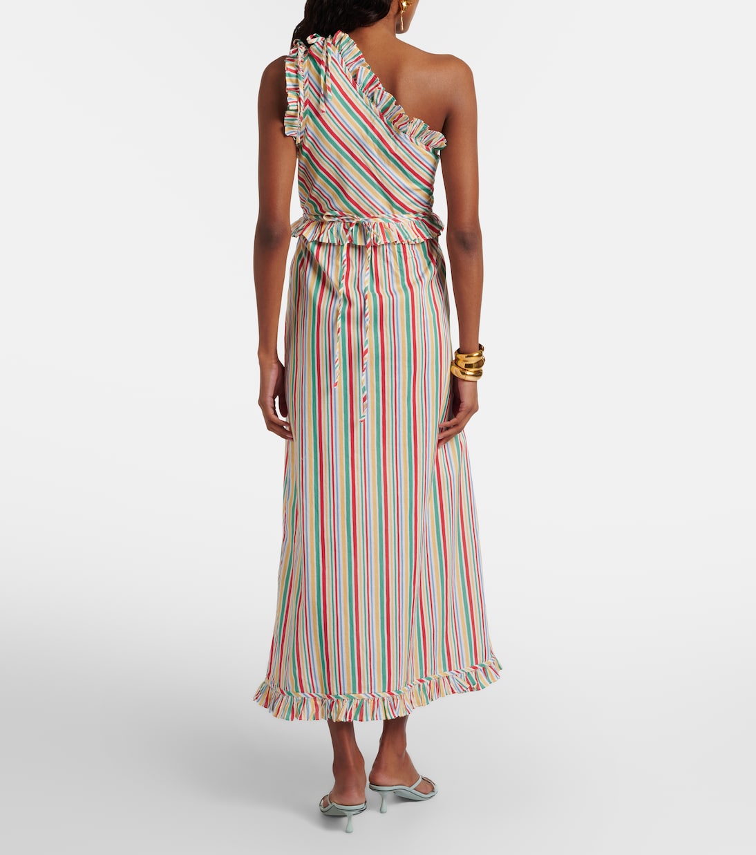 Arabelle striped cotton midi dress | Rixo