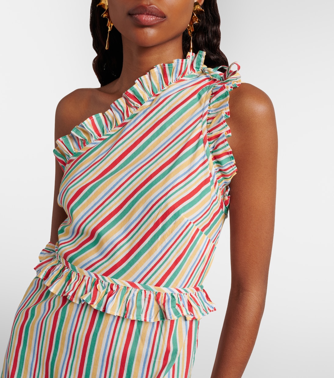 Arabelle striped cotton midi dress | Rixo
