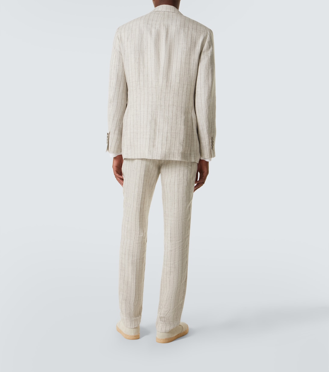 Costume Pinstripe en lin | Brunello Cucinelli