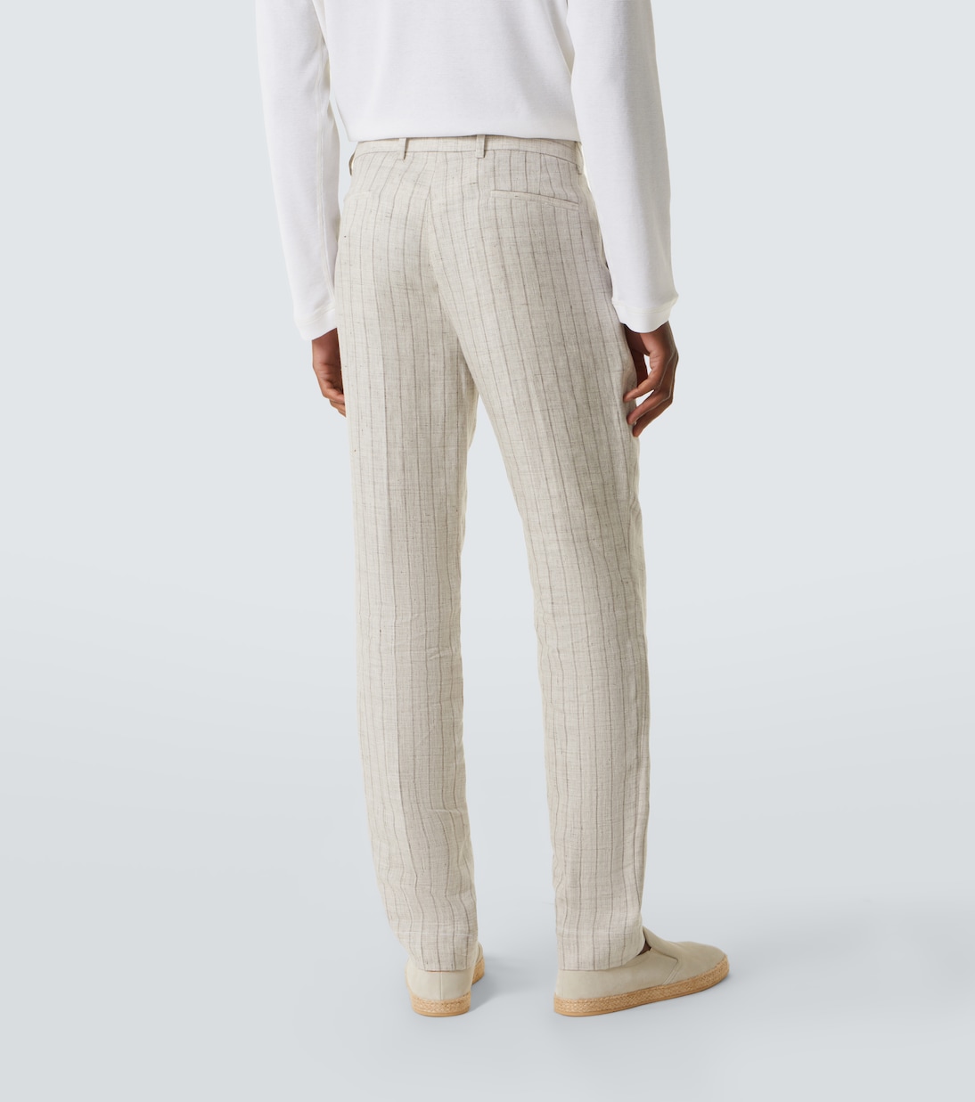 Costume Pinstripe en lin | Brunello Cucinelli