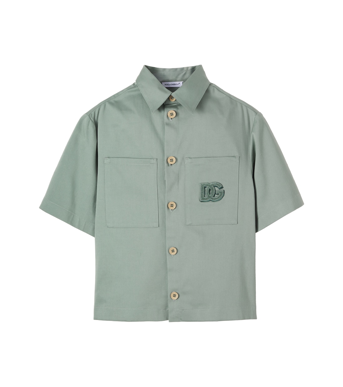 Camicia bowling DG in misto cotone | Dolce&Gabbana Kids