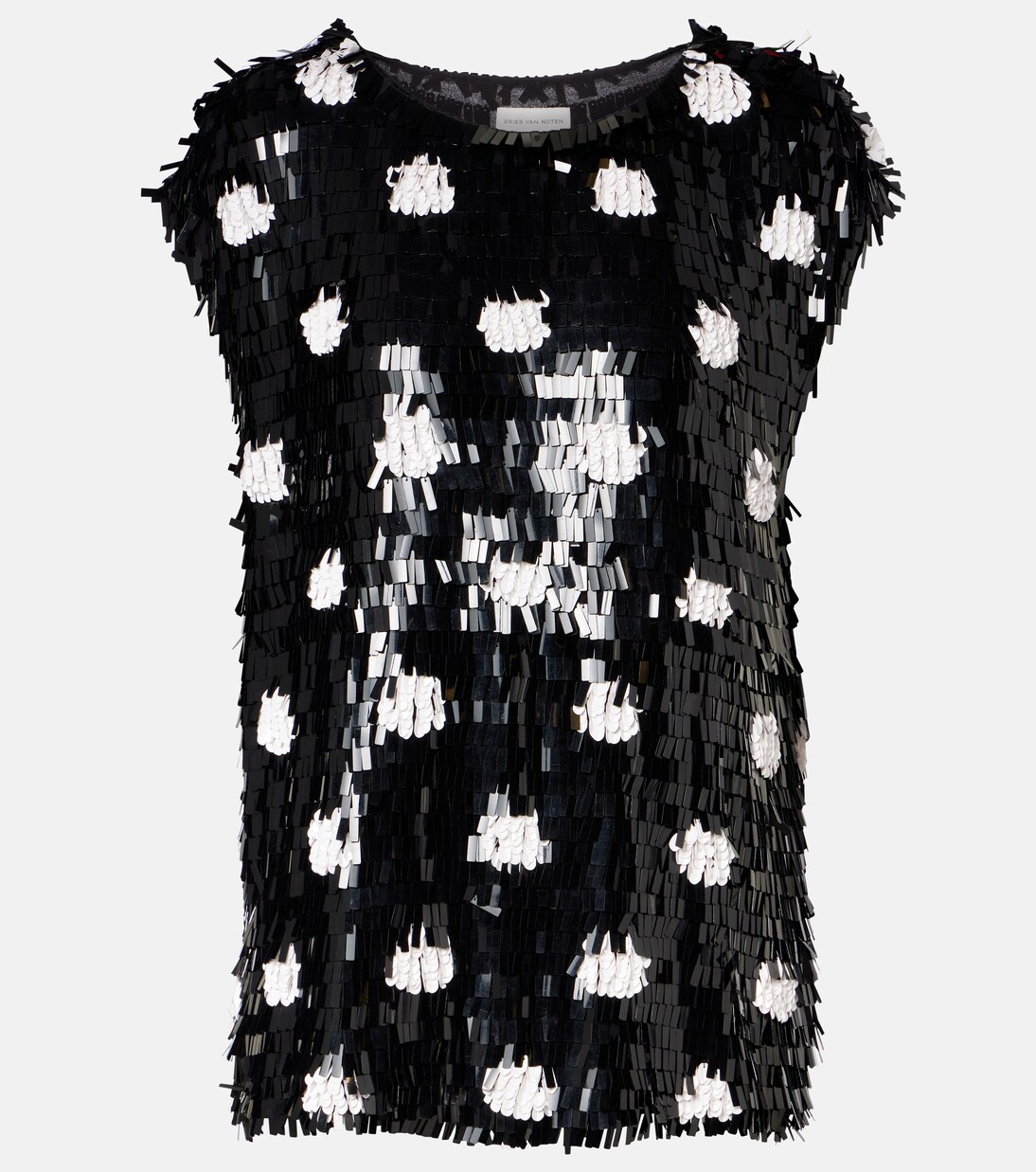 Top Cuzco en soie à sequins | Dries Van Noten