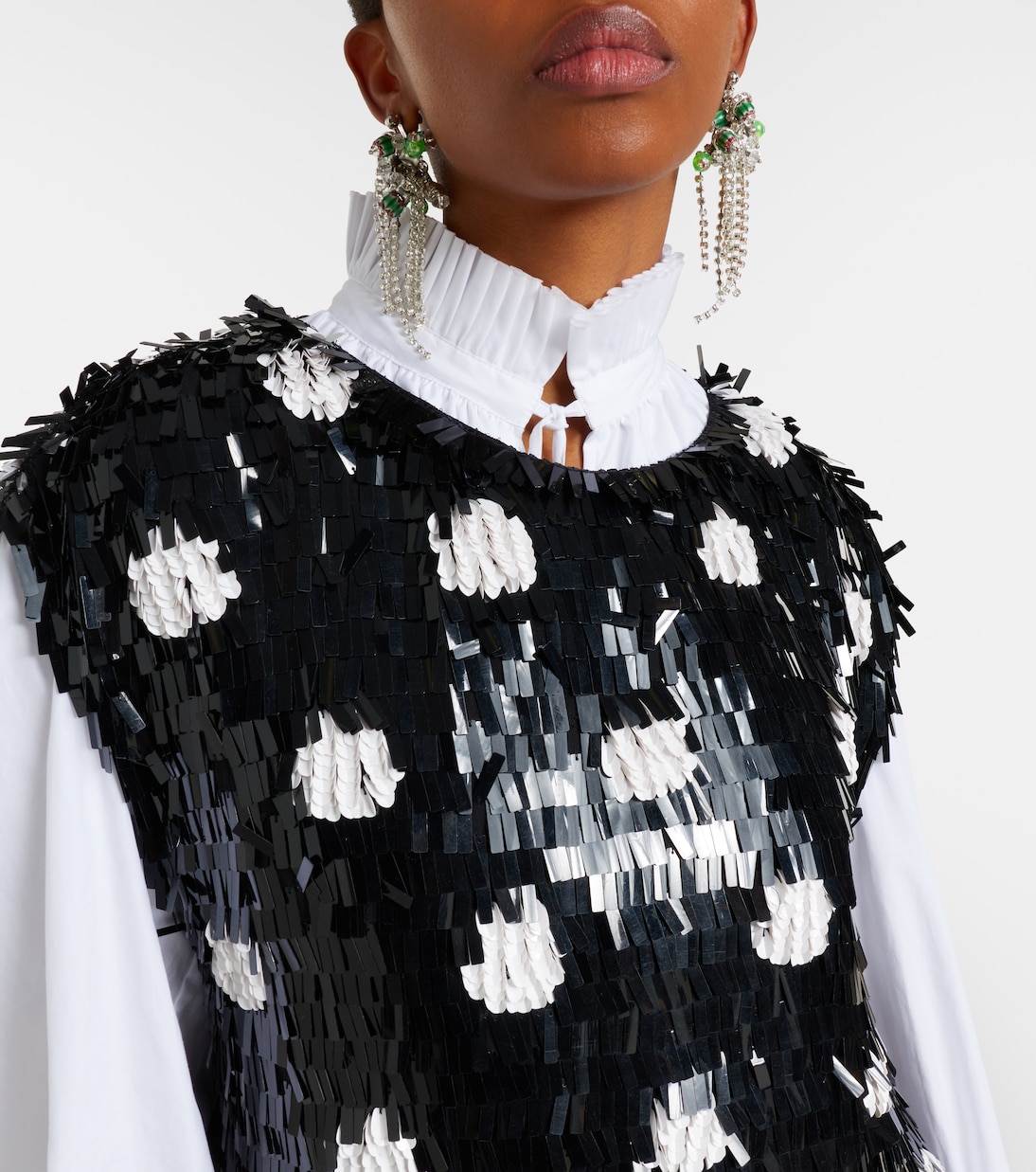 Top Cuzco en soie à sequins | Dries Van Noten