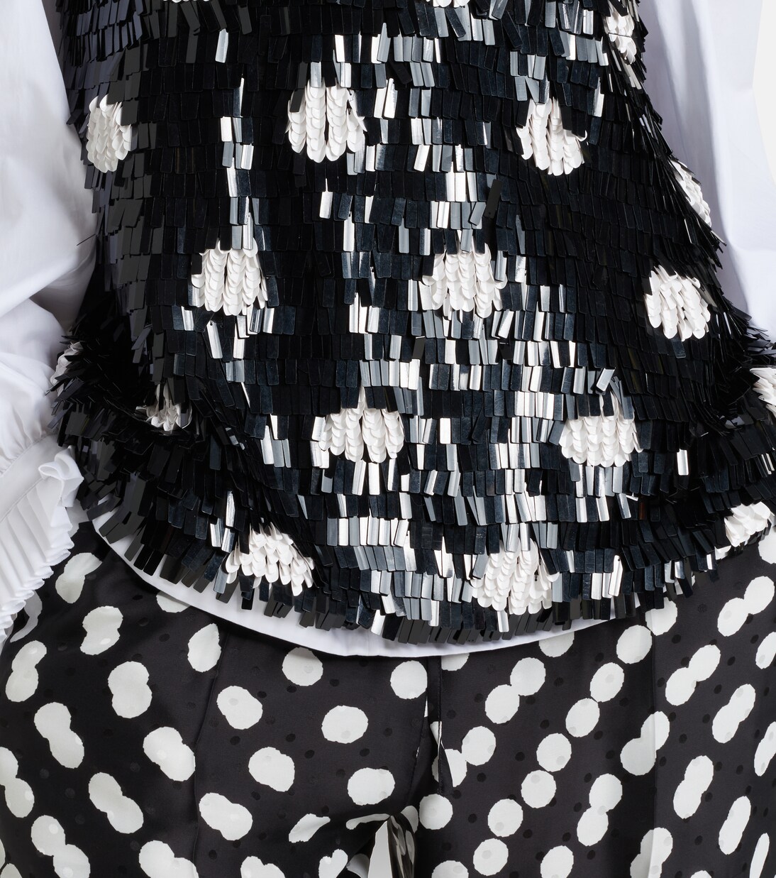 Top Cuzco en soie à sequins | Dries Van Noten