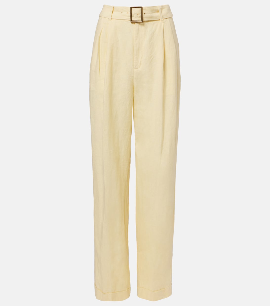 Belted linen straight pants | Polo Ralph Lauren