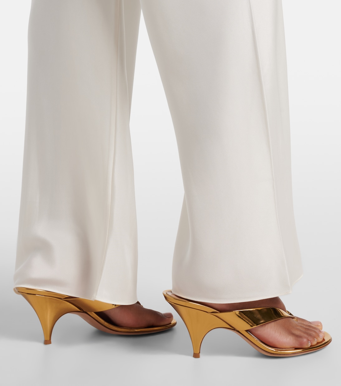 Cove silk-blend straight pants | Posse