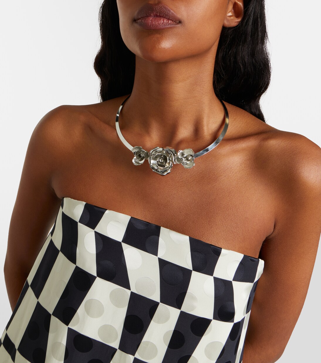 Rosalba floral-appliqué necklace | Jennifer Behr