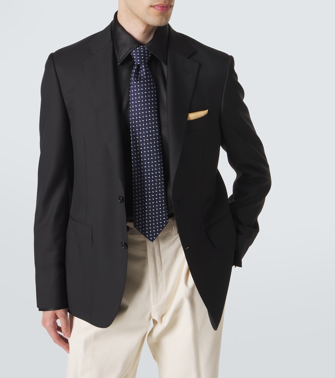 Silk jacquard tie | Charvet