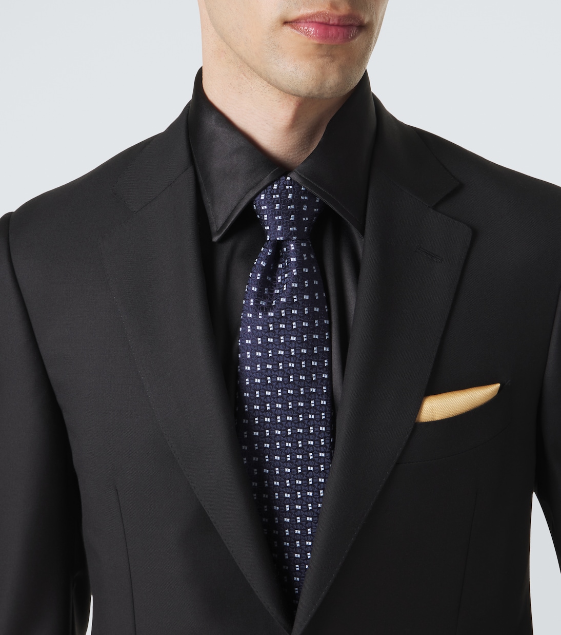 Silk jacquard tie | Charvet