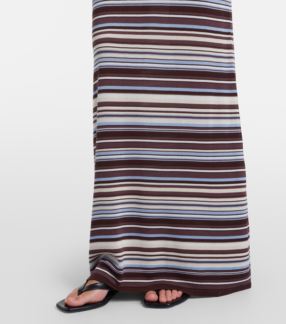 Knitted striped maxi skirt | Aya Muse