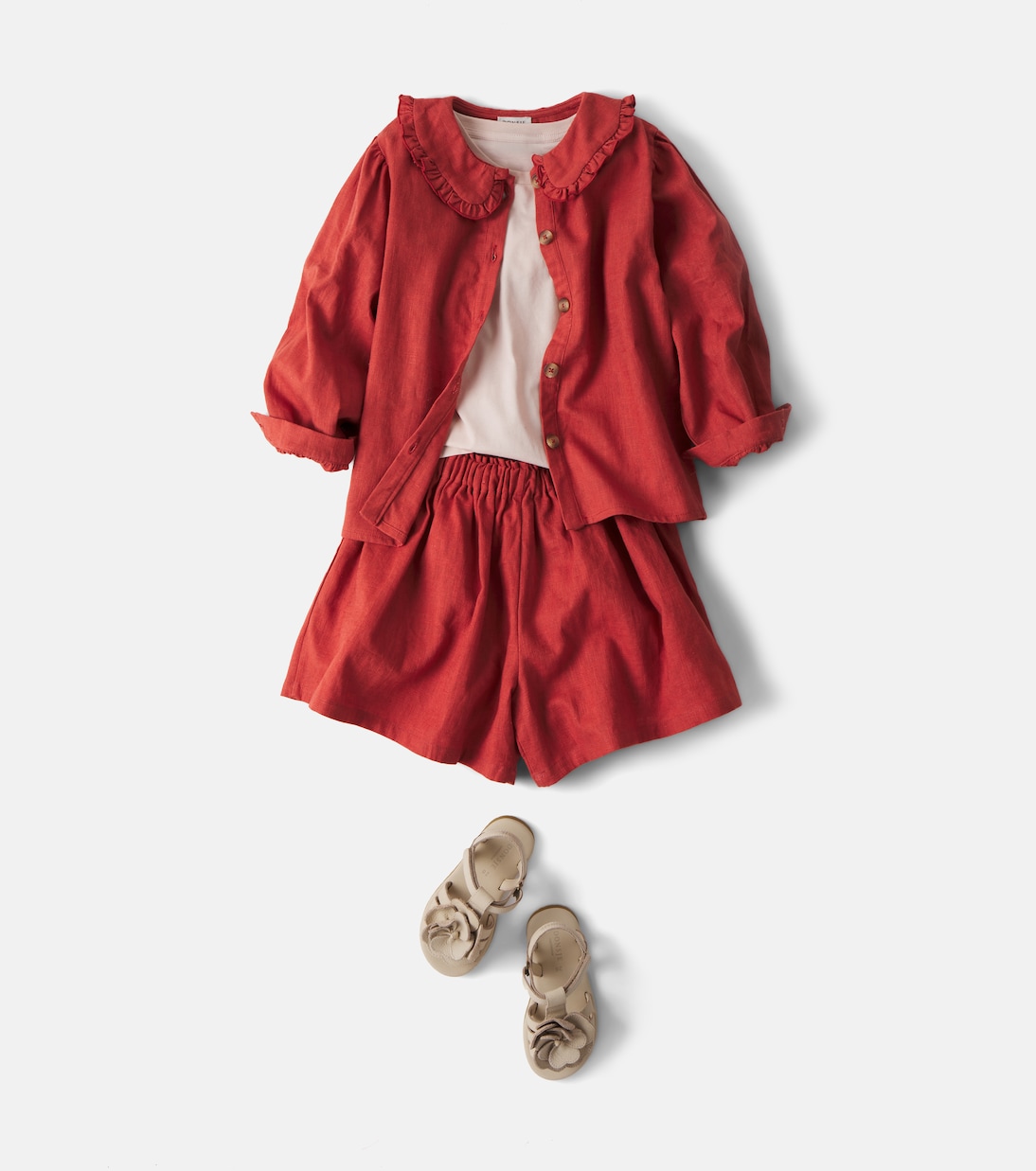 Jorin linen and cotton shorts | Donsje