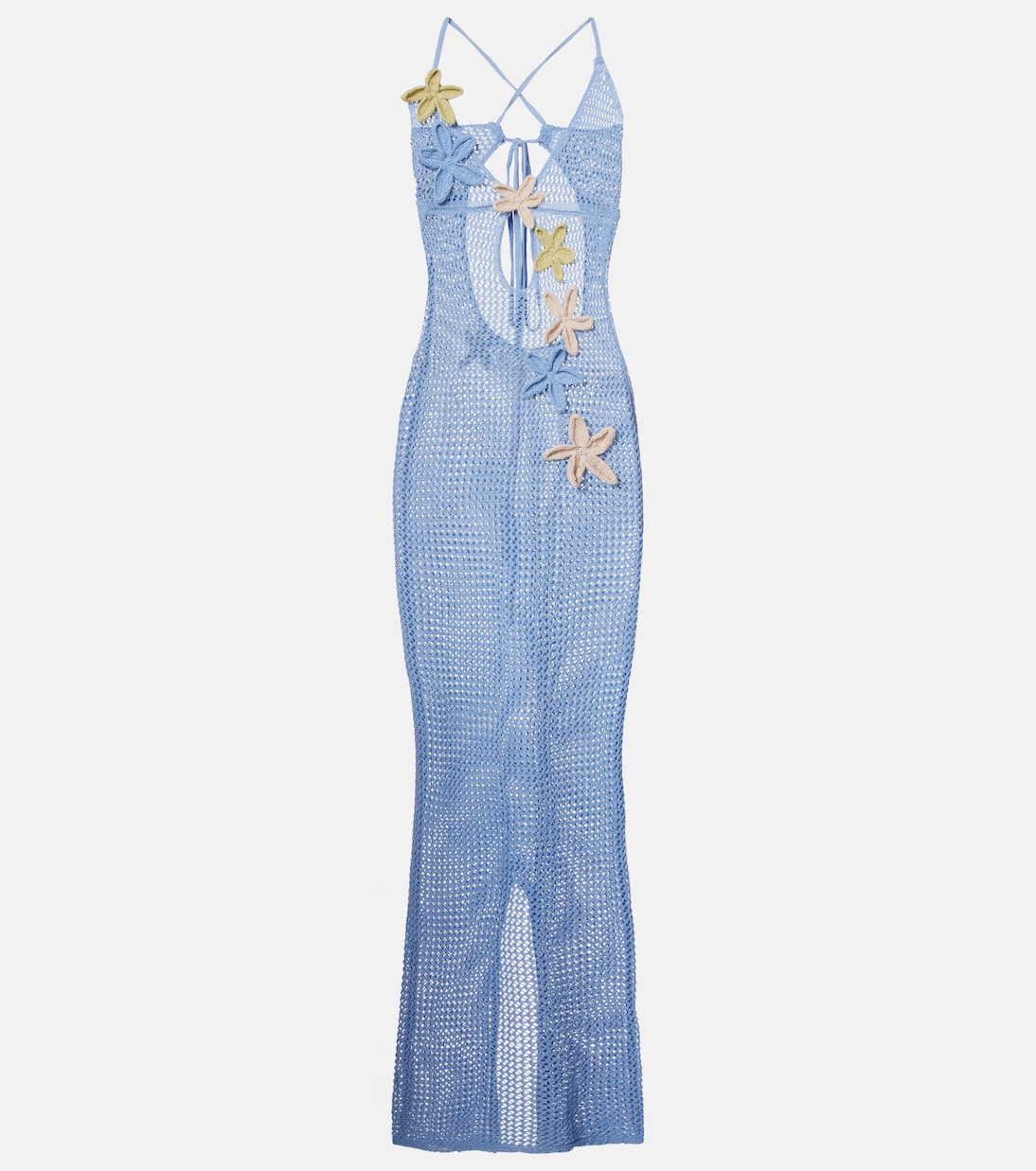 Vestido largo calado Hilsa de lamé | Bananhot