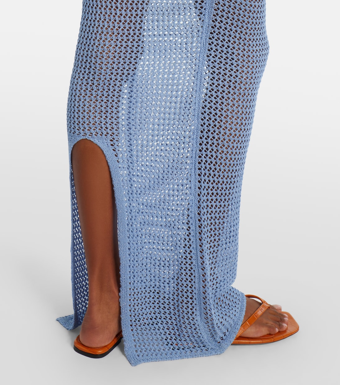 Vestido largo calado Hilsa de lamé | Bananhot