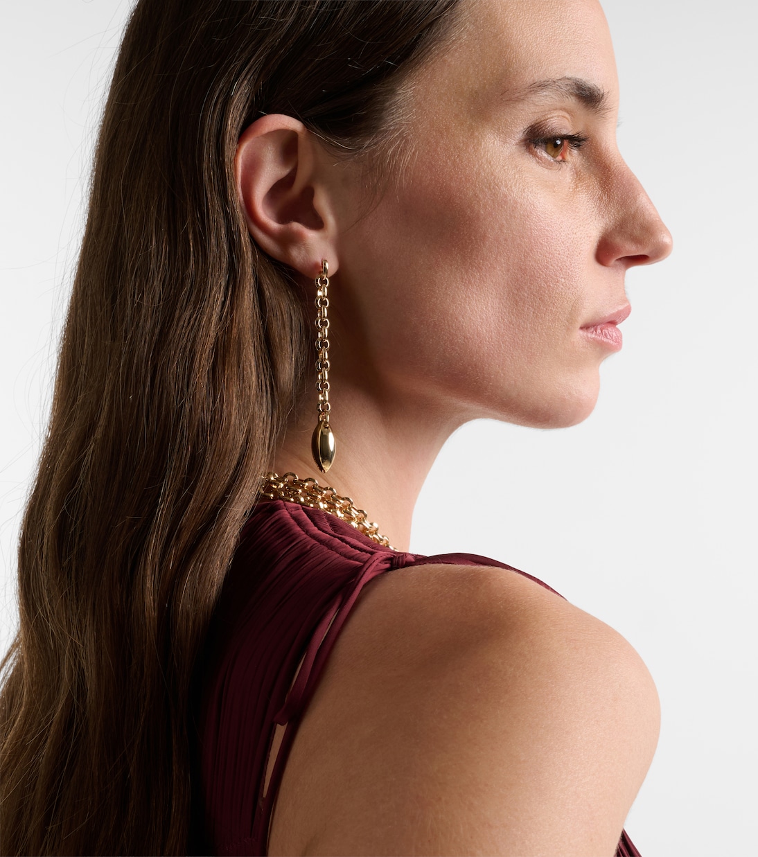 14kt gold-plated drop earrings | Jennifer Fisher