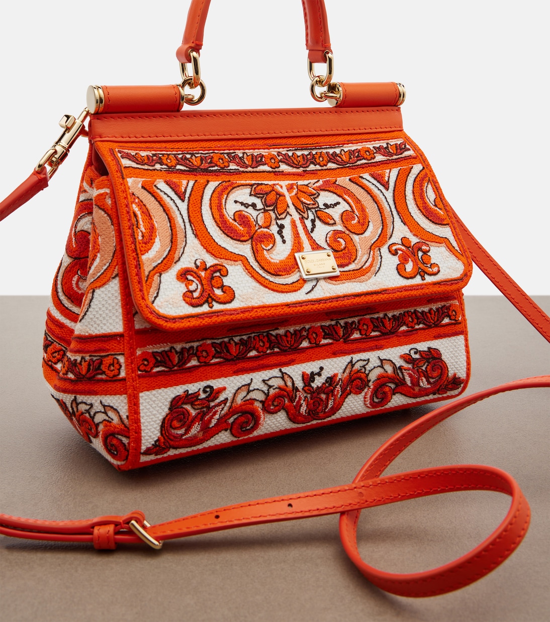 Sac à main Sicily Medium à broderie | Dolce&Gabbana