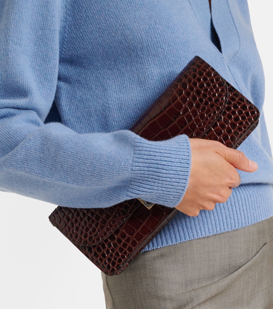 Genevieve wool and cashmere polo sweater  | Victoria Beckham
