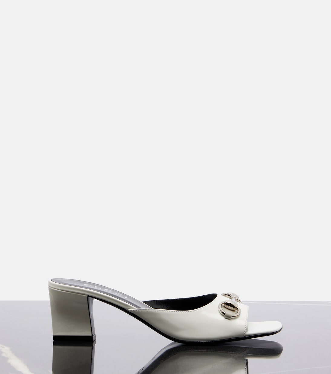 Signora Horsebit leather mules | Gucci