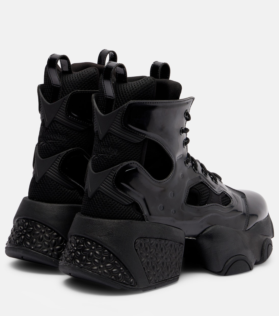 x Reebok cutout platform ankle boots | Noir Kei Ninomiya