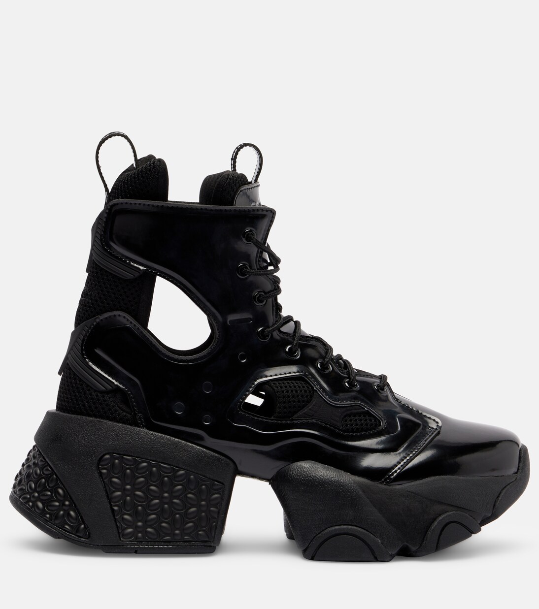x Reebok cutout platform ankle boots | Noir Kei Ninomiya