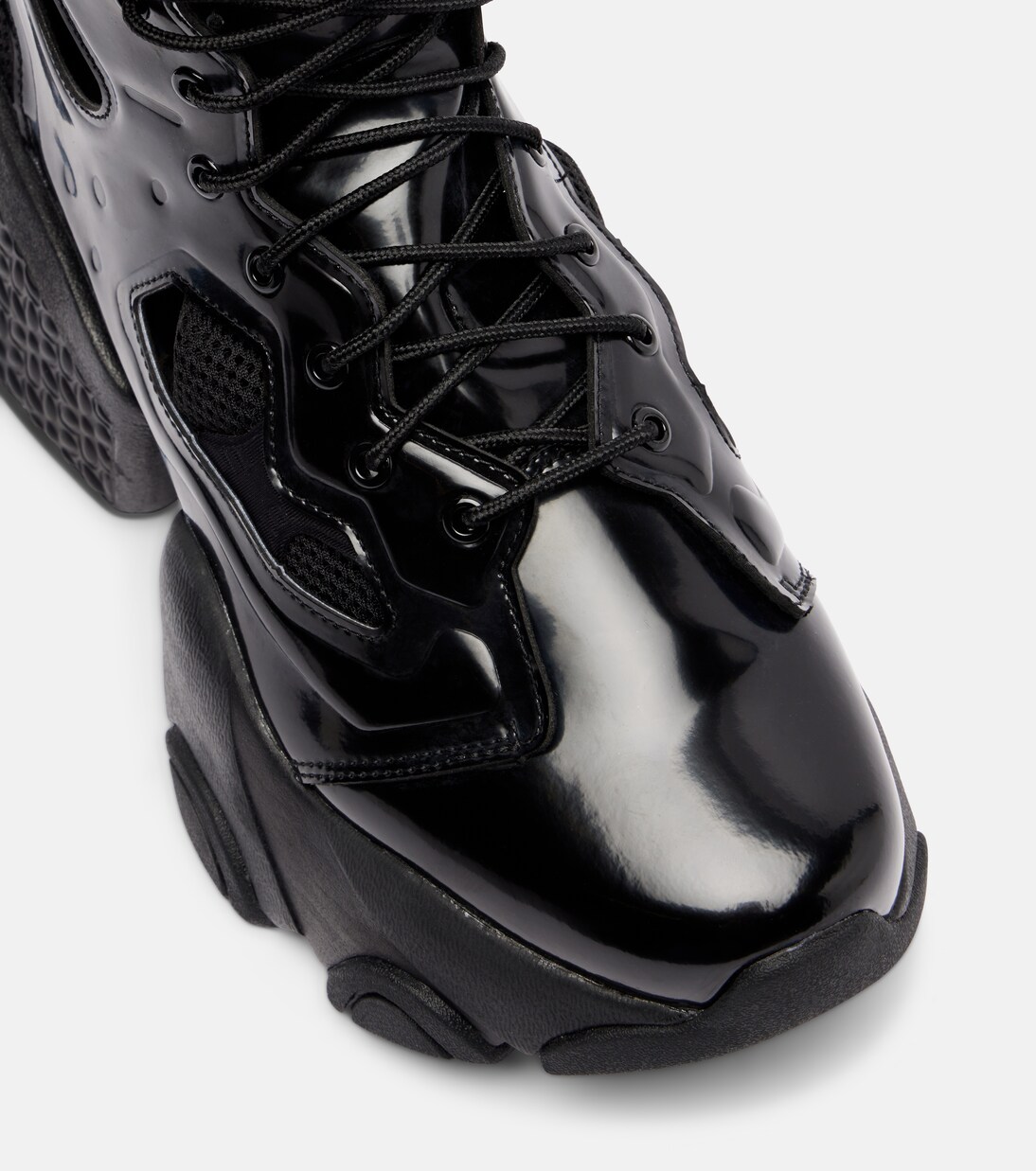 x Reebok cutout platform ankle boots | Noir Kei Ninomiya