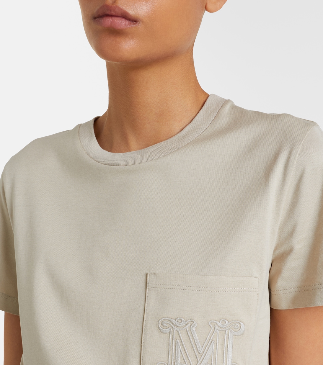T-shirt Monogram en coton | Max Mara