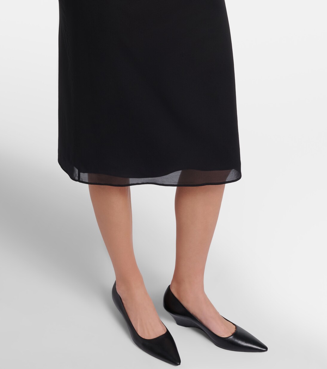 Ivera silk-blend chiffon slip skirt | The Row