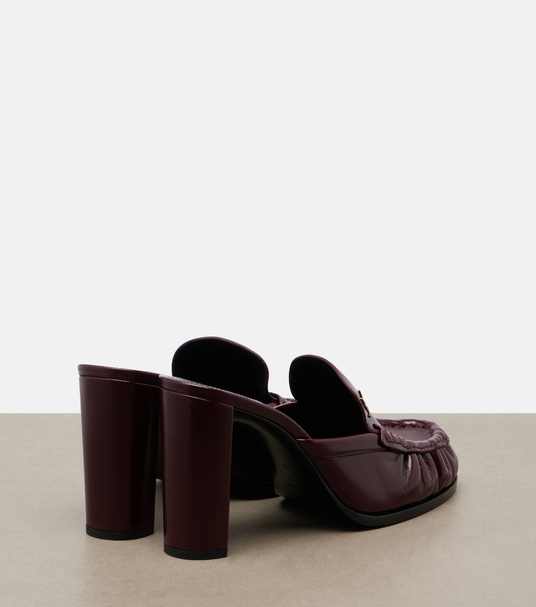 Le Loafer leather mules  | Saint Laurent