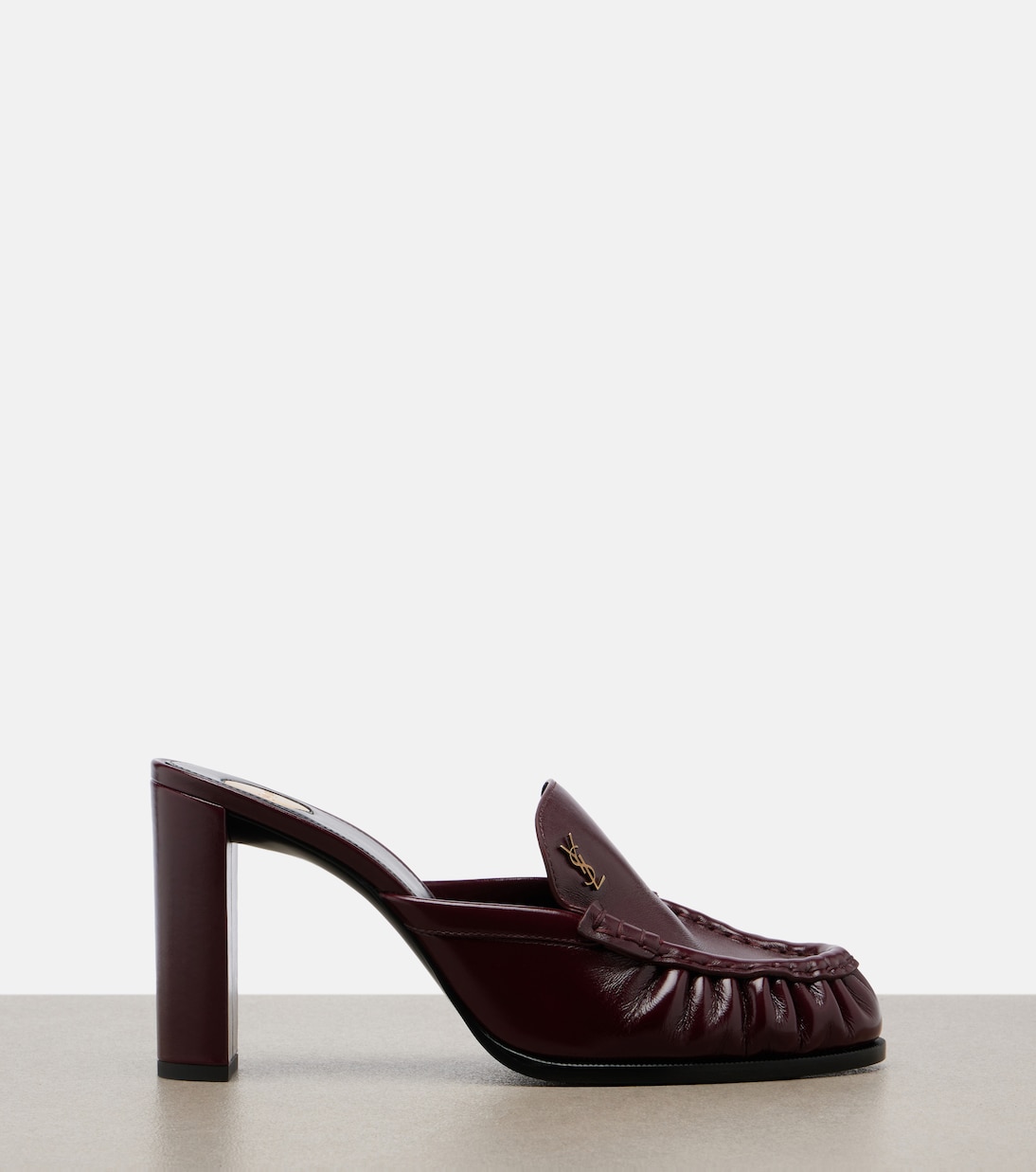 Le Loafer leather mules  | Saint Laurent