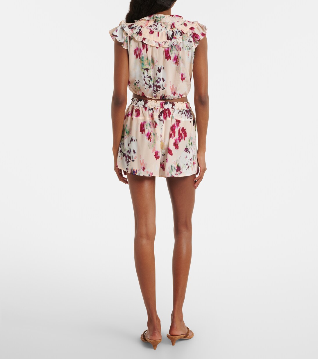 Aurielle floral silk shorts | Ulla Johnson