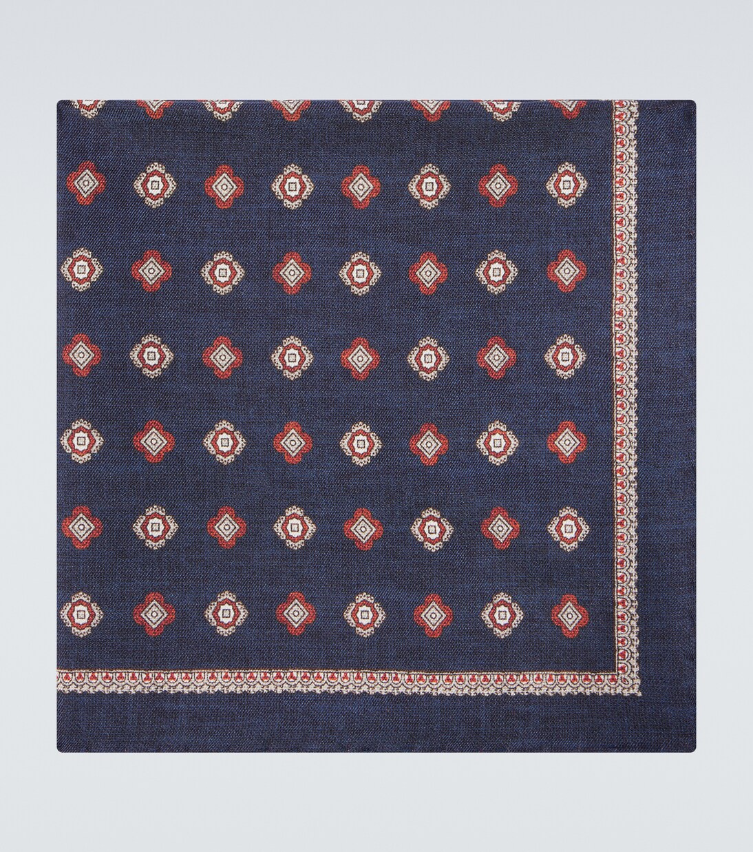 Silk jaquard pocket square | Brunello Cucinelli