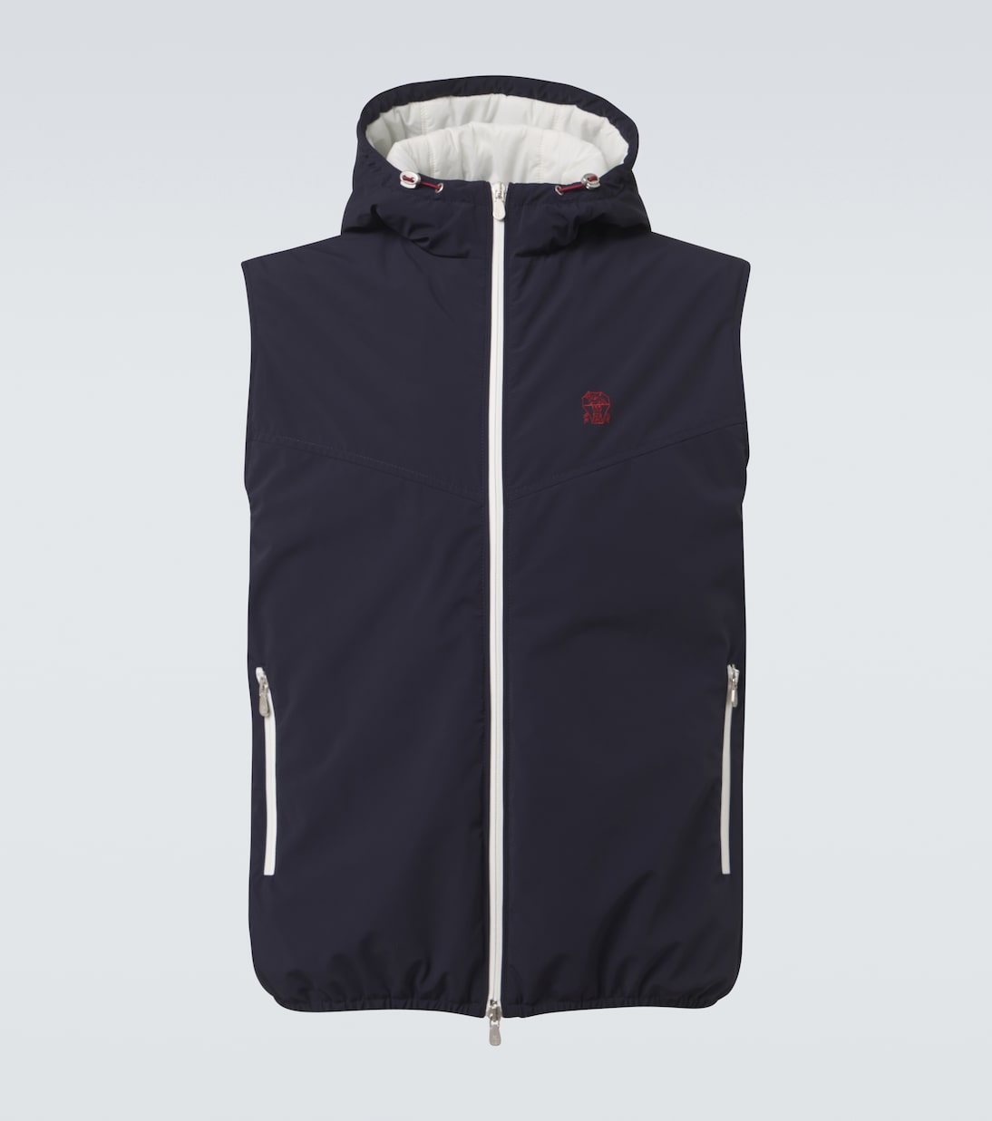Logo padded technical vest | Brunello Cucinelli