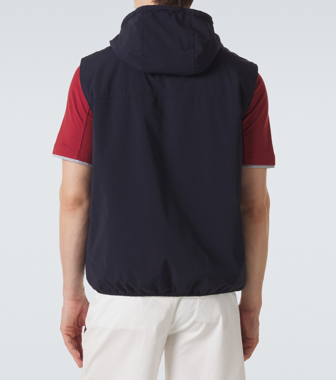 Logo padded technical vest | Brunello Cucinelli