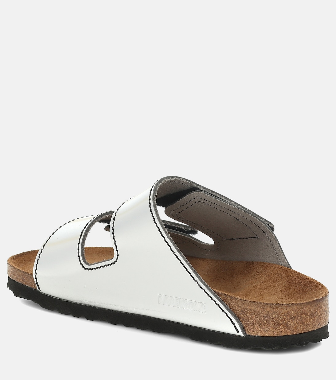 X Birkenstock Sandalen aus Metallic-Leder | Proenza Schouler