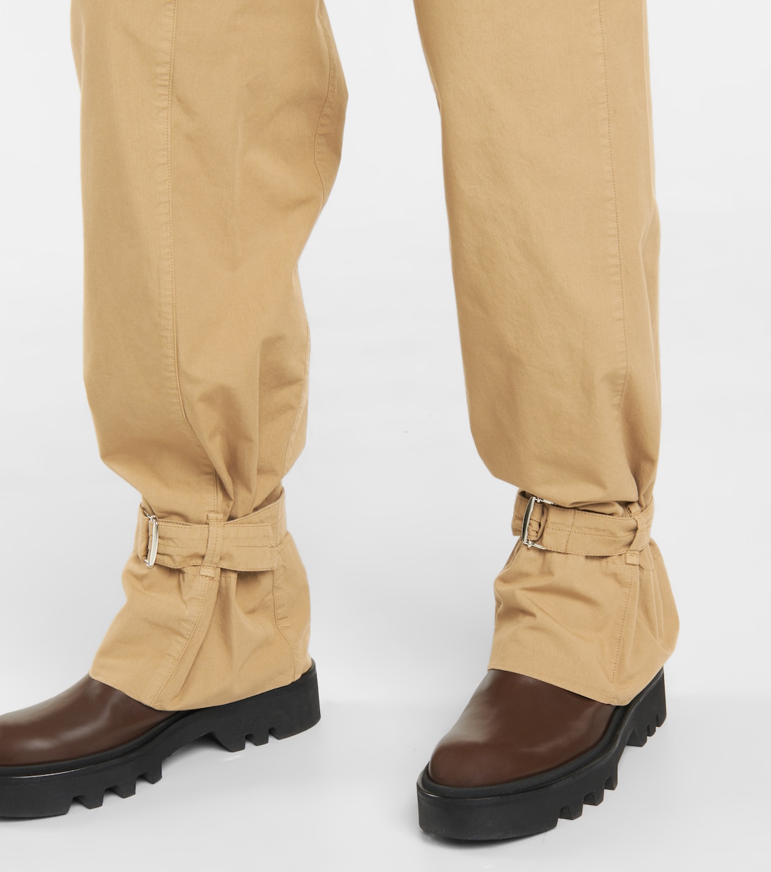 High-Rise-Hose aus Baumwollpopeline | Lemaire