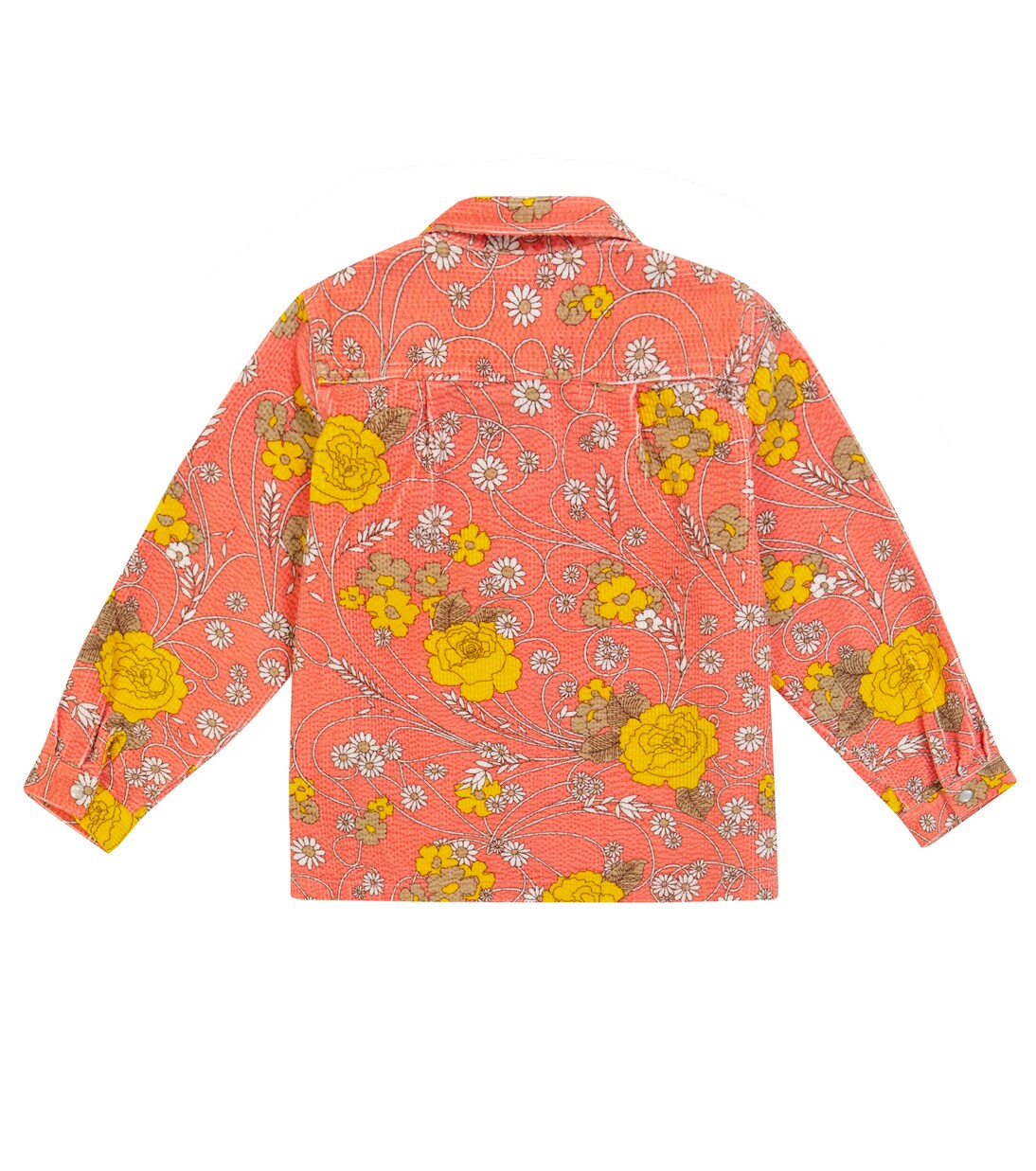 Floral stretch-cotton corduroy shirt | ERL Kids