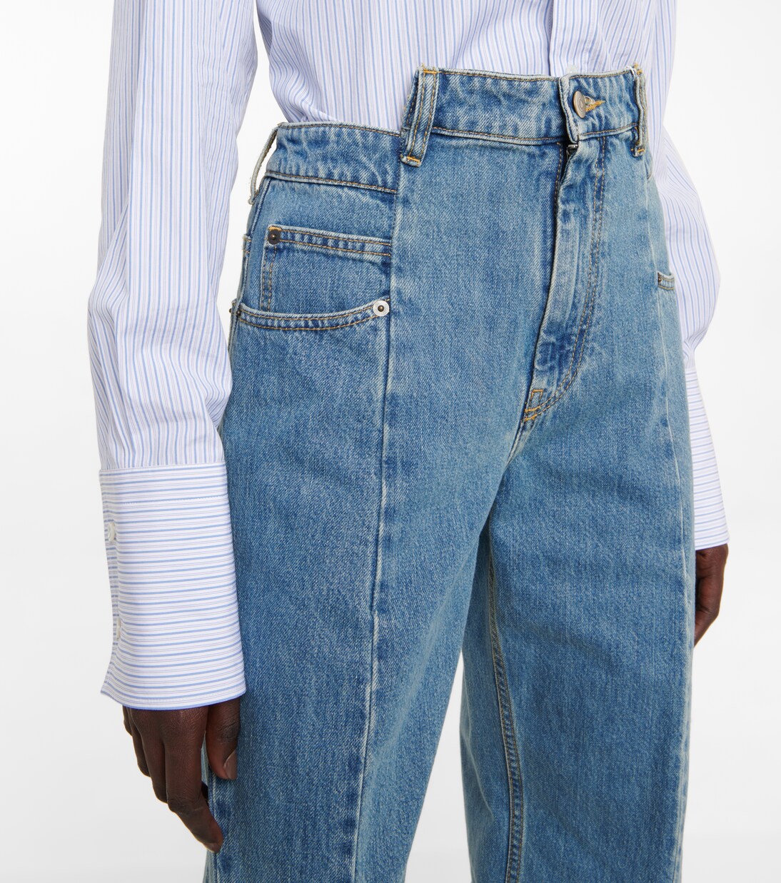 High-Rise Wide-Leg Jeans | Maison Margiela