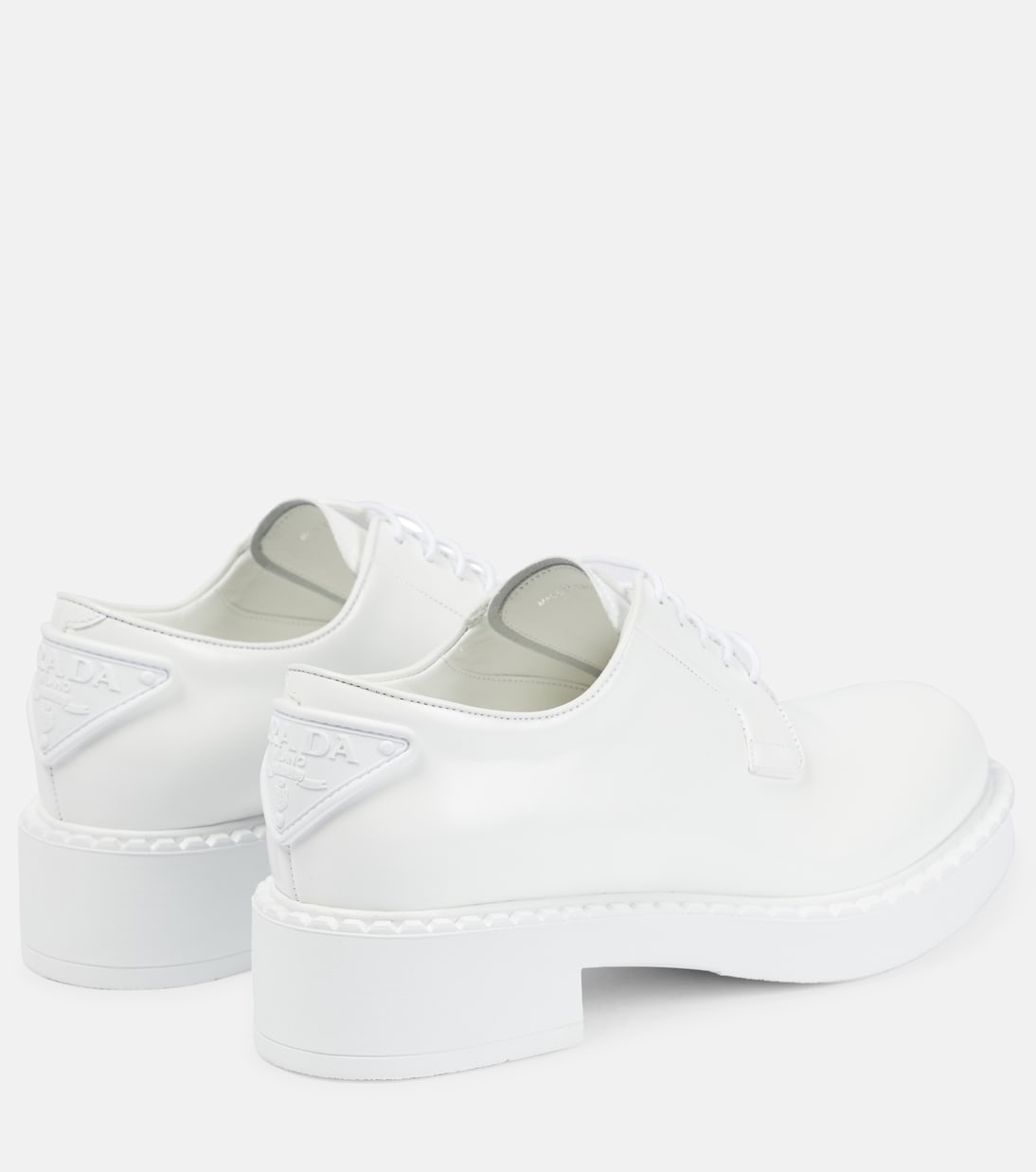 Leather Derby shoes | Prada