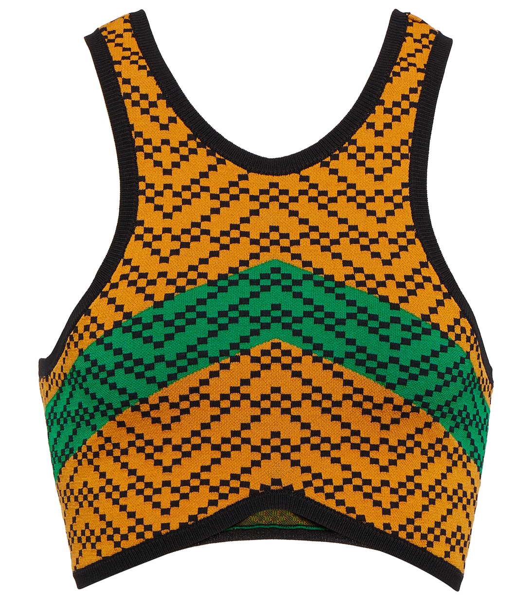 Cropped-Top Ayaan aus Jacquard | Dodo Bar Or