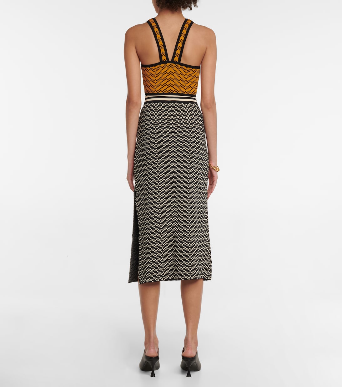 Cropped-Top Ayaan aus Jacquard | Dodo Bar Or