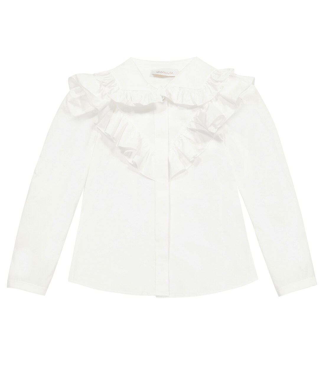 Cotton poplin shirt | Monnalisa