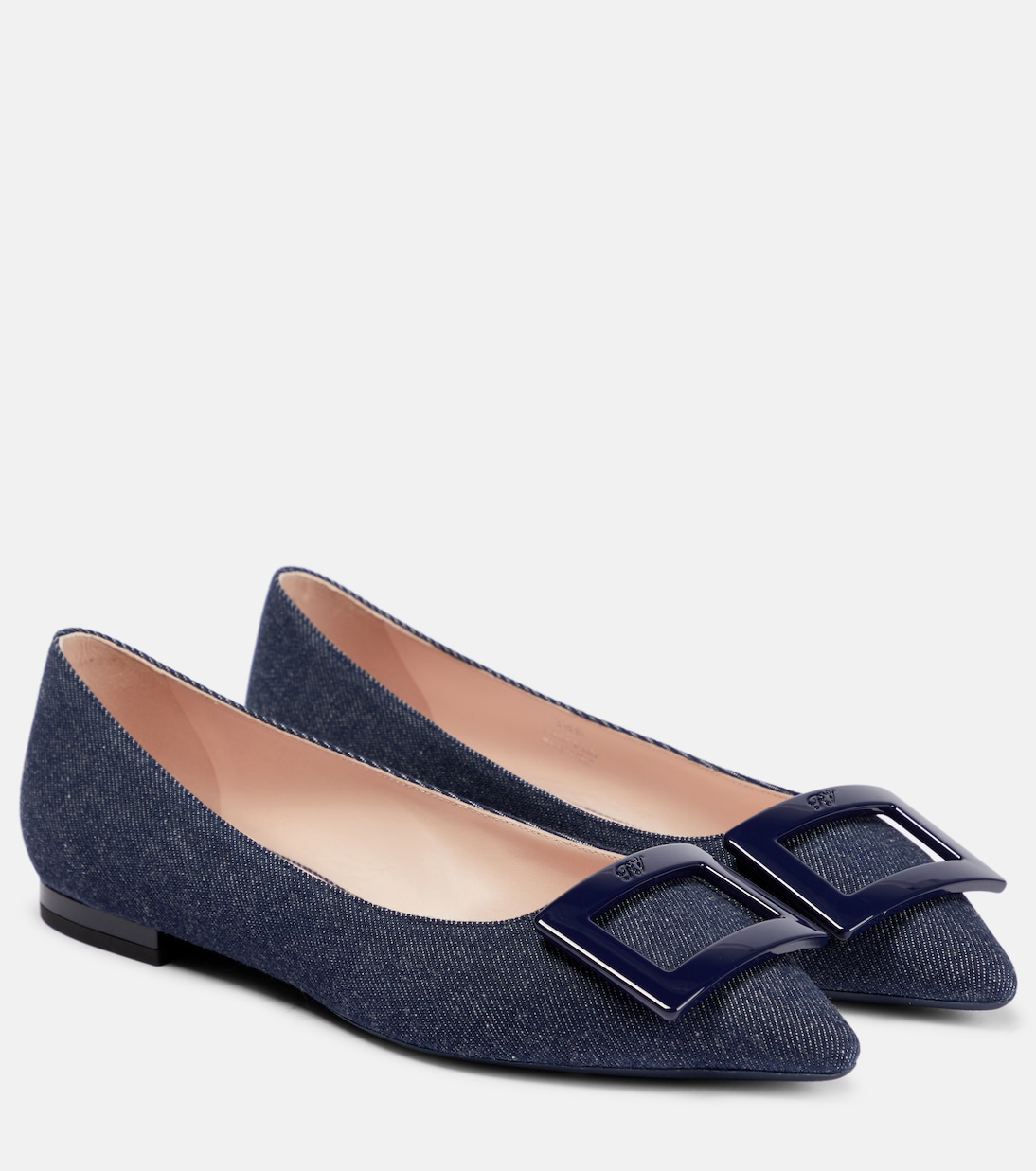 Gommettine Ball denim ballet flats | Roger Vivier