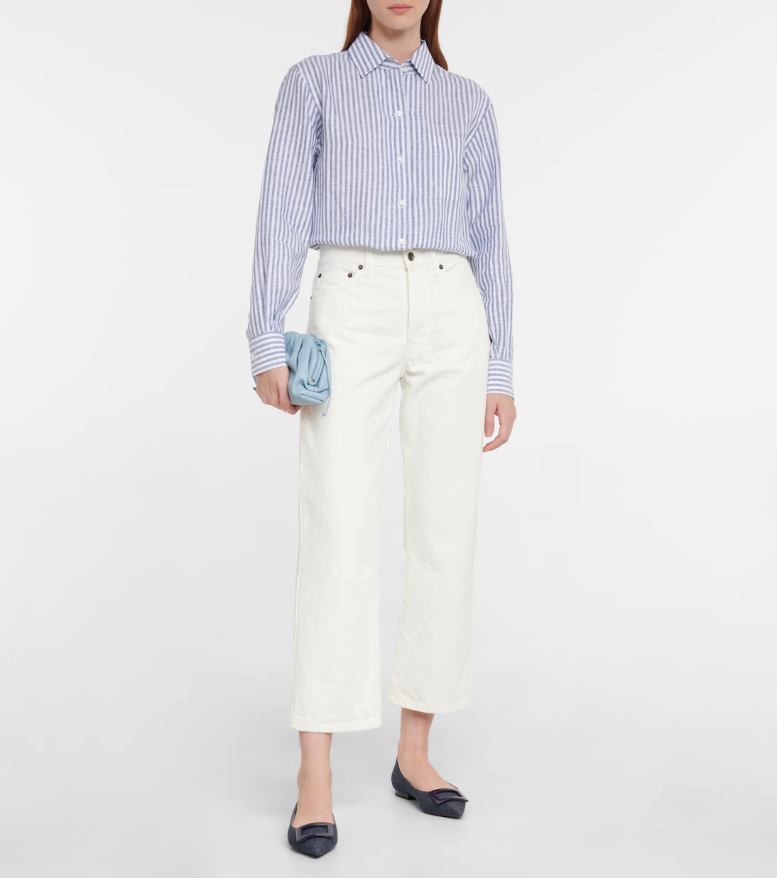 Gommettine Ball denim ballet flats | Roger Vivier